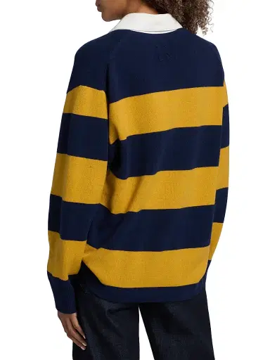 Nili Lotan Women's Rashida Striped Wool-Blend Rugby Sweater | Thumbnail 5 Nili Lotan Women's Rashida Striped Wool-Blend Rugby Sweater | Thumbnail 5