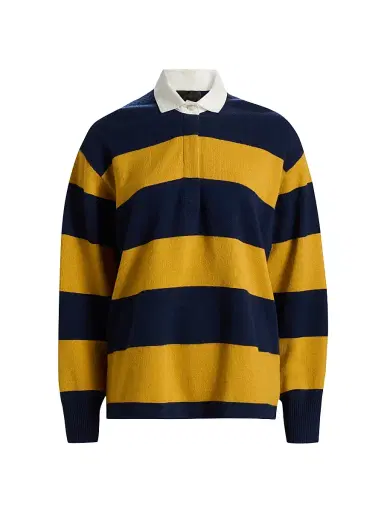 Nili Lotan Women's Rashida Striped Wool-Blend Rugby Sweater | Thumbnail 1 Nili Lotan Women's Rashida Striped Wool-Blend Rugby Sweater | Thumbnail 1