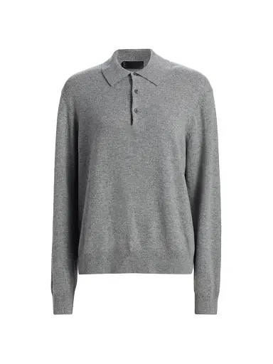 Nili Lotan Women's Jovan Cashmere Polo Sweater | Thumbnail 1