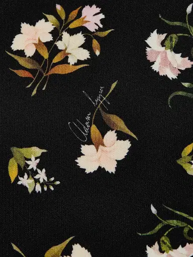 Adam Lippes Women's Tilley Floral Wool-Silk Mini Dress | Thumbnail 7 Adam Lippes Women's Tilley Floral Wool-Silk Mini Dress | Thumbnail 7