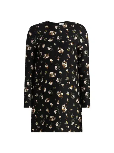 Adam Lippes Women's Tilley Floral Wool-Silk Mini Dress | Thumbnail 1 Adam Lippes Women's Tilley Floral Wool-Silk Mini Dress | Thumbnail 1