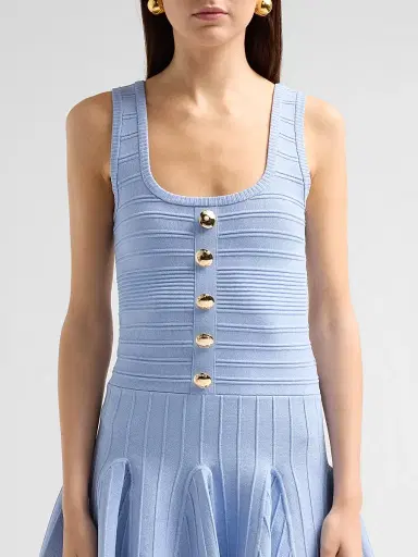 Retrofête Women's Brooke Knit Mini Dress - Metallic Lacqua | Thumbnail 5