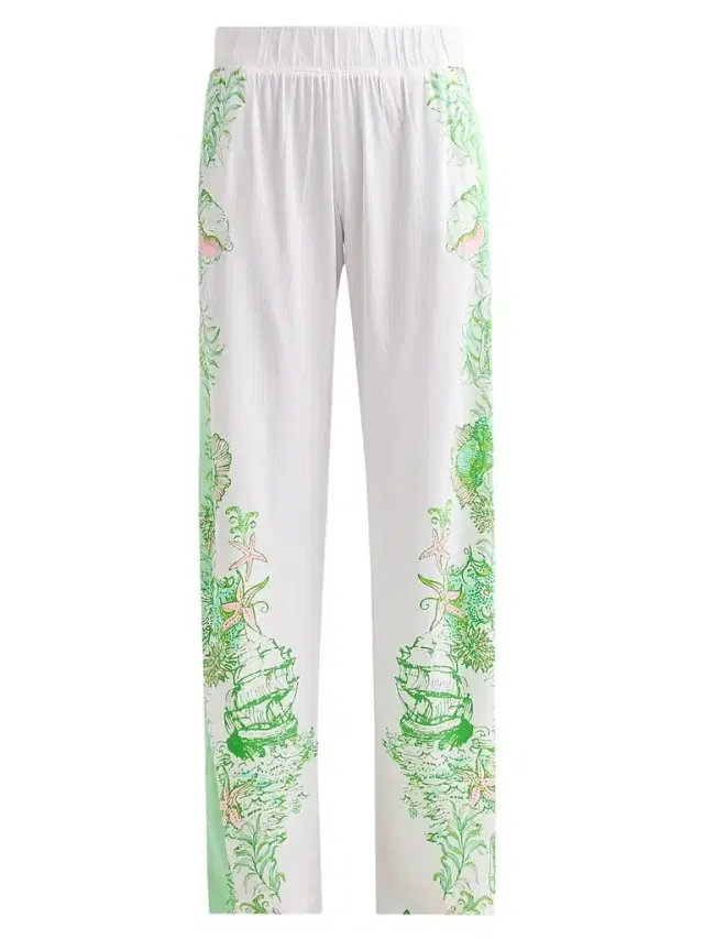 Lilly Pulitzer Women's Bal Harbour Printed Pants - Resort White