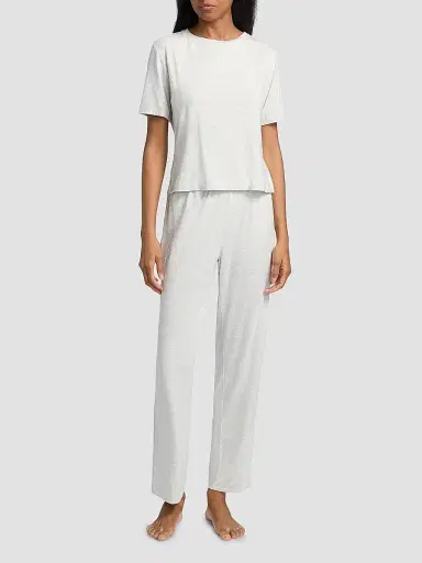 Natori Women's Feathers Essentials Solid Pajamas - Grey - Size XL | Thumbnail 2
