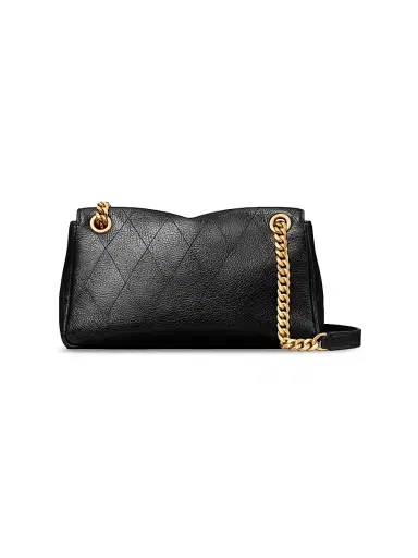 Tory Burch Women's Charlie Quilted Leather Small Shoulder Bag - Black | Thumbnail 6 Tory Burch Women's Charlie Quilted Leather Small Shoulder Bag - Black | Thumbnail 6
