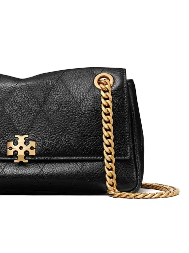 Tory Burch Women's Charlie Quilted Leather Small Shoulder Bag - Black | Thumbnail 7 Tory Burch Women's Charlie Quilted Leather Small Shoulder Bag - Black | Thumbnail 7