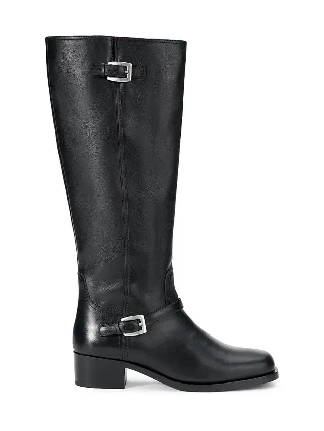 Women's Brooklyn 50MM Leather Knee-High Boots - Black