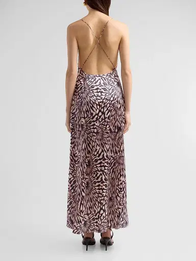 Ulla Johnson Women's Oriana Zebra-Print Satin A-Line Maxi Dress | Thumbnail 3 Ulla Johnson Women's Oriana Zebra-Print Satin A-Line Maxi Dress | Thumbnail 3