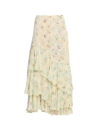 Ulla Johnson Women's Meadow Silk Midi Skirt | Thumbnail 1 Ulla Johnson Women's Meadow Silk Midi Skirt | Thumbnail 1