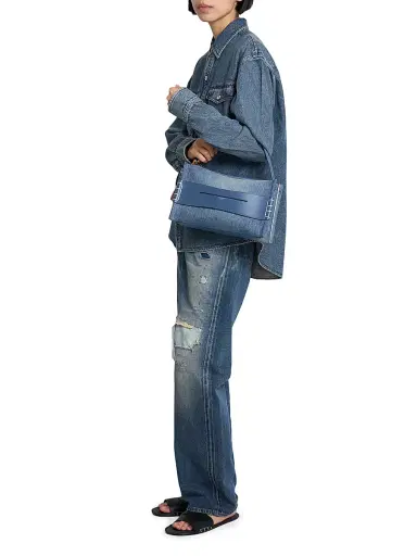 JW Anderson Women's Loafer Denim Top Handle Bag | Thumbnail 2 JW Anderson Women's Loafer Denim Top Handle Bag | Thumbnail 2