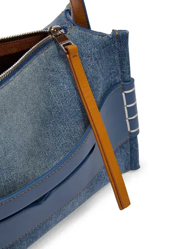 JW Anderson Women's Loafer Denim Top Handle Bag | Thumbnail 5 JW Anderson Women's Loafer Denim Top Handle Bag | Thumbnail 5
