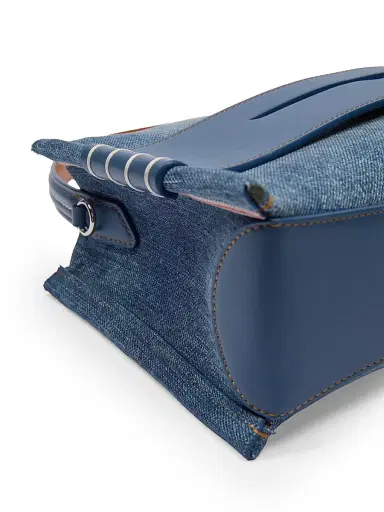 JW Anderson Women's Loafer Denim Top Handle Bag | Thumbnail 7 JW Anderson Women's Loafer Denim Top Handle Bag | Thumbnail 7