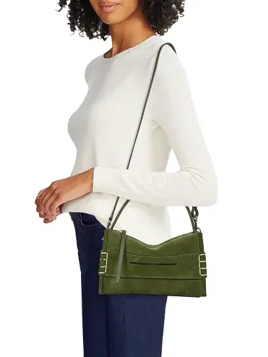JW Anderson Women's Small Loafer Suede Top Handle Bag - Khaki | Thumbnail 3 JW Anderson Women's Small Loafer Suede Top Handle Bag - Khaki | Thumbnail 3