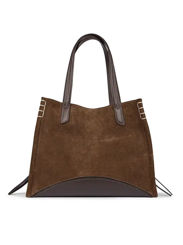JW Anderson Women's Loafer Suede Tote Bag - Brown