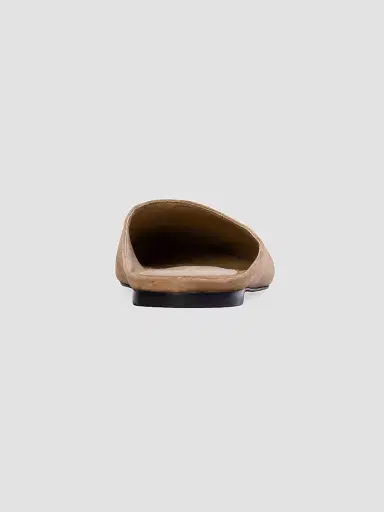 Black Suede Studio Women's Lucia Suede Ballerina Mules - Latte Suede - Size 9 | Thumbnail 4