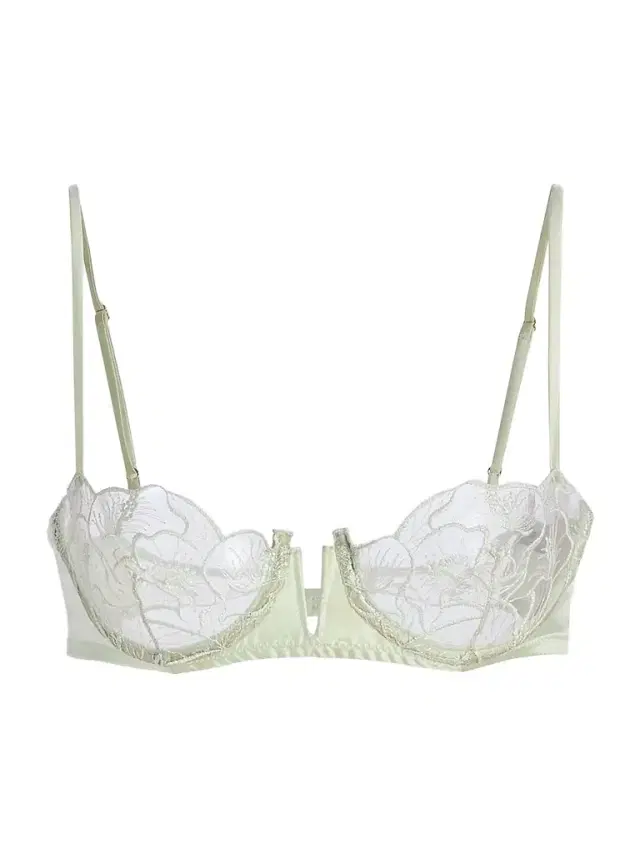 Kiki de Montparnasse Women's Calla Lily Balconette Bra - Menthe