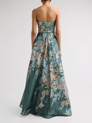 Rene Ruiz Collection Women's Floral Strapless Sweetheart Gown | Thumbnail 3