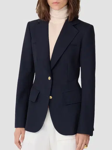 CALLAS MILANO Women's Neptune Relaxed Double Faced Tuxedo Jacket | Thumbnail 3 CALLAS MILANO Women's Neptune Relaxed Double Faced Tuxedo Jacket | Thumbnail 3