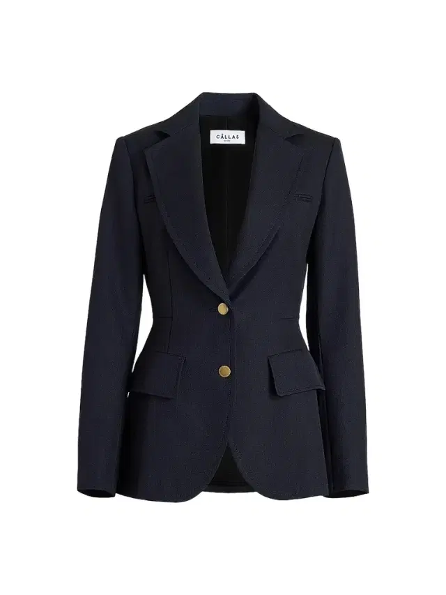 Callas Milano Women's Neptune Relaxed Double Faced Tuxedo Jacket - Navy