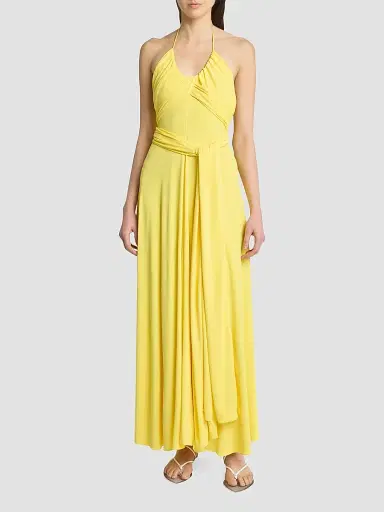 Alaïa Women's Cross Fluid Jersey Maxi Dress | Thumbnail 2 Alaïa Women's Cross Fluid Jersey Maxi Dress | Thumbnail 2