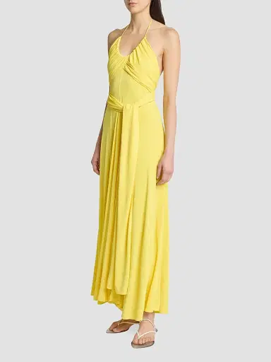 Alaïa Women's Cross Fluid Jersey Maxi Dress | Thumbnail 3 Alaïa Women's Cross Fluid Jersey Maxi Dress | Thumbnail 3