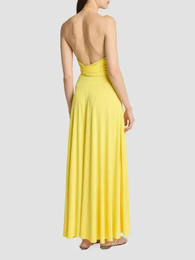 Alaïa Women's Cross Fluid Jersey Maxi Dress | Thumbnail 4 Alaïa Women's Cross Fluid Jersey Maxi Dress | Thumbnail 4