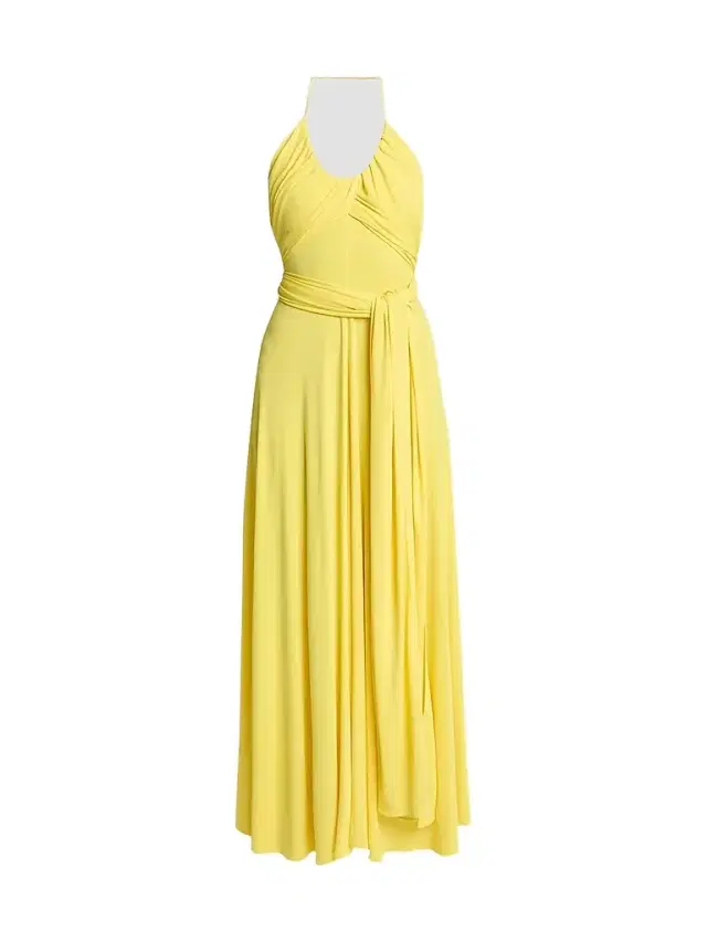ALAIA Women's Cross Fluid Jersey Maxi Dress - Beige Bijoux