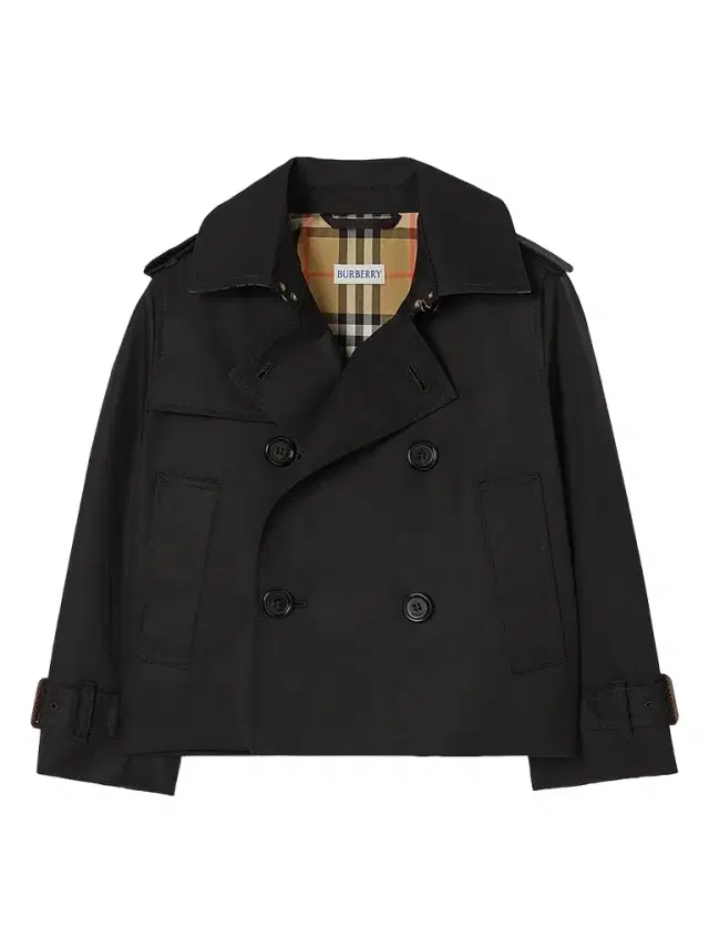Burberry Little Girl's & Girl's Cotton Trench Jacket - Black