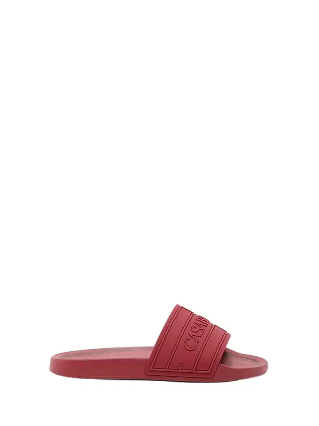Casablanca Men's Rubber Slide Sandals - Burgundy