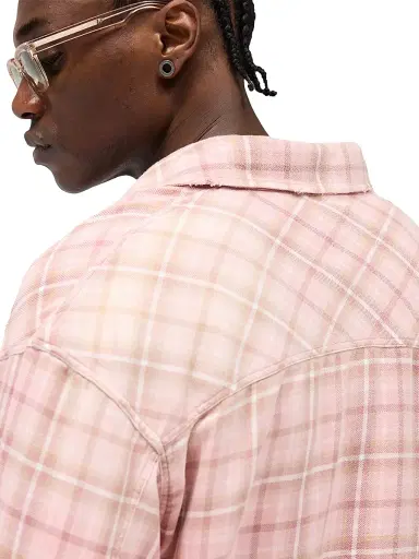 Represent Men's Legacy Check Cotton Shirt - Quartz | Thumbnail 8 Represent Men's Legacy Check Cotton Shirt - Quartz | Thumbnail 8
