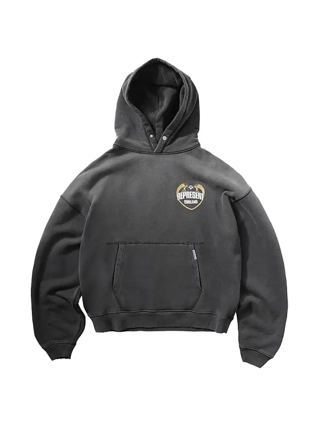 Represent Men's Legacy Represent Angel Border Logo Hoodie - Stained Black