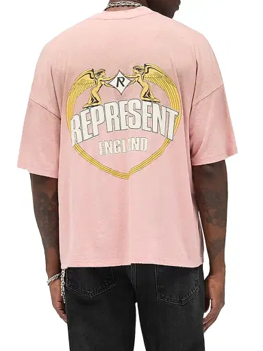 Represent Men's Legacy Angel Border Logo T-Shirt - Quartz | Thumbnail 5 Represent Men's Legacy Angel Border Logo T-Shirt - Quartz | Thumbnail 5