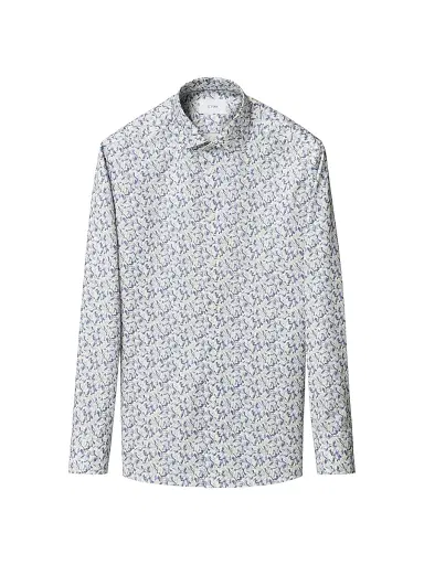 Eton Men's Floral Twill Slim-Fit Shirt - Light Purple | Thumbnail 2