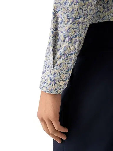 Eton Men's Floral Twill Slim-Fit Shirt - Light Purple | Thumbnail 6