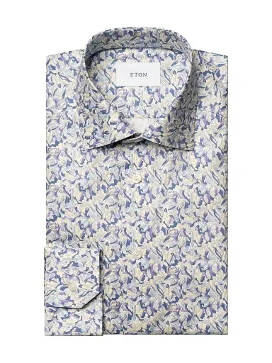 Eton Men's Floral Twill Slim-Fit Shirt - Light Purple | Thumbnail 1