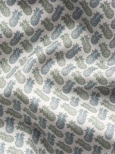 Eton Men's Contemporary-Fit Twill Pineapple Dress Shirt - Mid Blue | Thumbnail 4