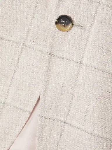 Canali Men's Windowpane Linen-Wool Sportcoat - Light Pink - Size 44 | Thumbnail 6 Canali Men's Windowpane Linen-Wool Sportcoat - Light Pink - Size 44 | Thumbnail 6