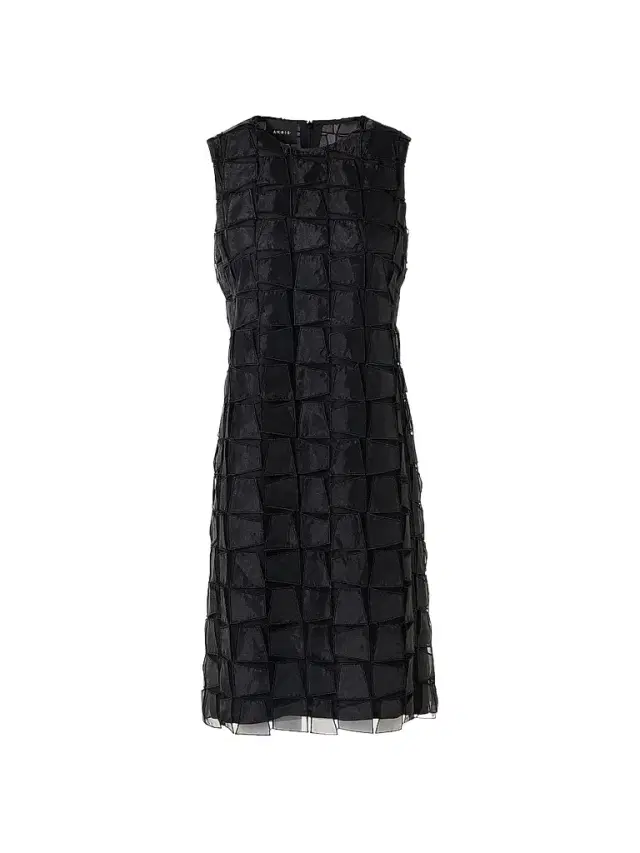 Akris Women's Embroidered Organza A-Line Mini Dress - Black