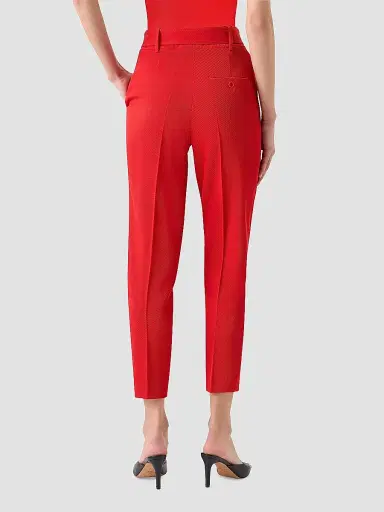 Akris punto Women's Fred Virgin-Wool Belted Mid-Rise Tapered-Leg Pants | Thumbnail 3