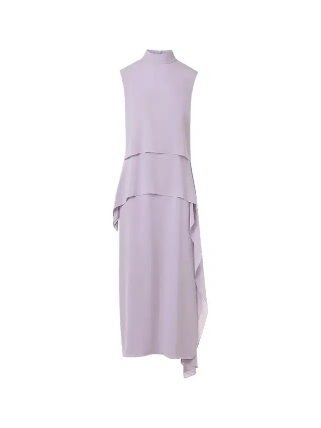 Akris Women's Silk Layered Mock-Neck Midi Dress - Malva