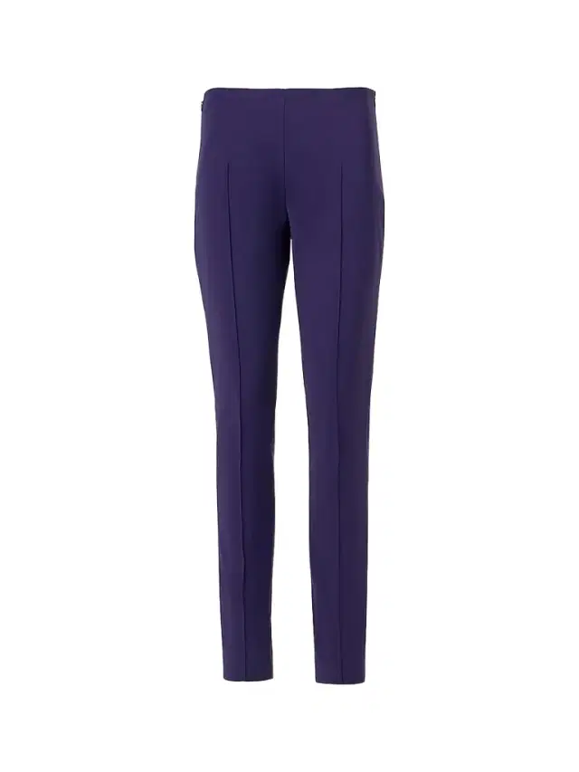 Akris Women's 61Melissa Stretch Cotton-Blend Slim-Leg Pants - Dark Purple