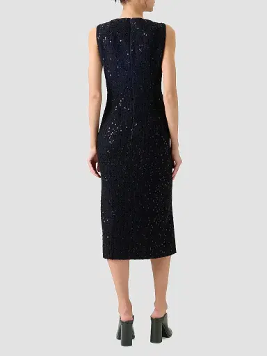 Akris Women's Embellished-Tweed Sheath Midi Dress | Thumbnail 3