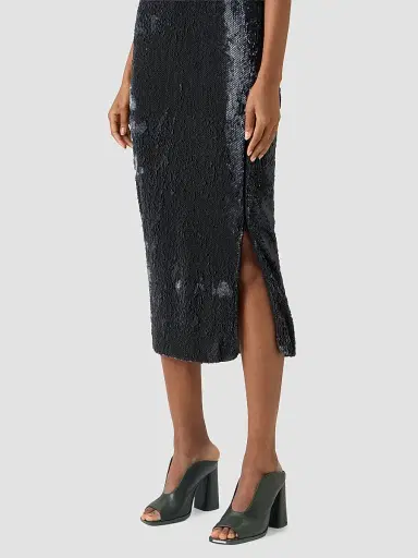Akris Women's Sequined Crewneck Midi Dress | Thumbnail 5 Akris Women's Sequined Crewneck Midi Dress | Thumbnail 5