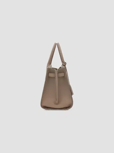 Ferragamo Women's New Ferragamo Studio Soft Leather Top Handle Bag - Warm Taupe | Thumbnail 4