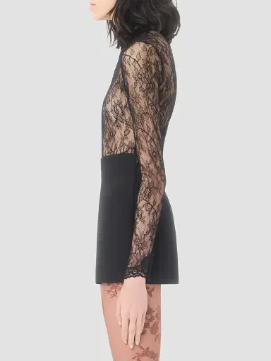 Valentino Garavani Women's Floral Lace Body Suit | Thumbnail 4