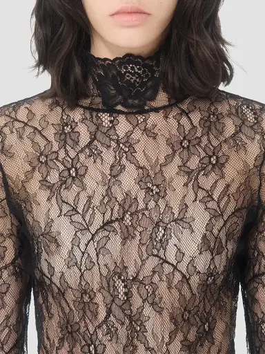 Valentino Garavani Women's Floral Lace Body Suit | Thumbnail 6
