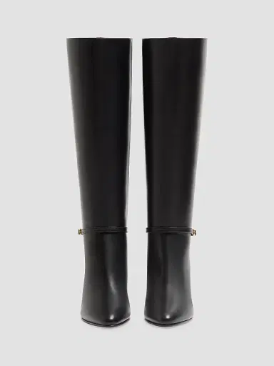Valentino Garavani Women's Pattie Calfskin 100MM Boots - Black - Size 11.5 | Thumbnail 4 Valentino Garavani Women's Pattie Calfskin 100MM Boots - Black - Size 11.5 | Thumbnail 4