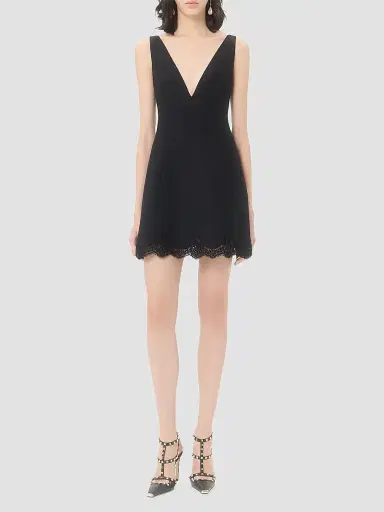 Valentino Garavani Women's Crepe Couture Short Dress | Thumbnail 2 Valentino Garavani Women's Crepe Couture Short Dress | Thumbnail 2