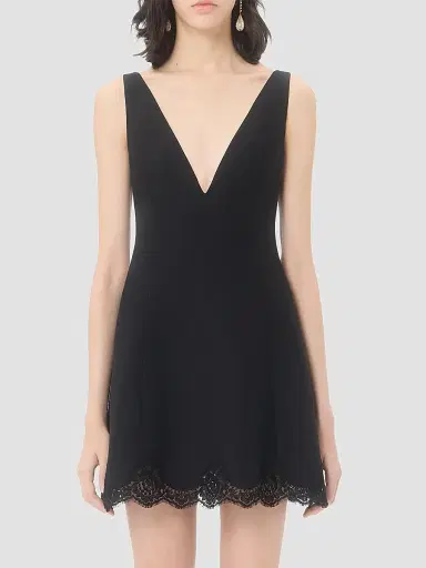 Valentino Garavani Women's Crepe Couture Short Dress | Thumbnail 3 Valentino Garavani Women's Crepe Couture Short Dress | Thumbnail 3
