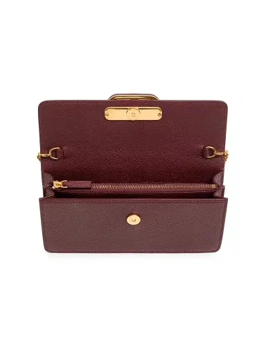 Valentino Women's VLogo Signature Grainy Calfskin Wallet with Chain | Thumbnail 5